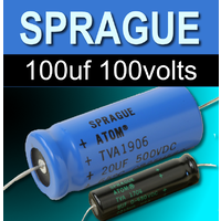Sprague 100uf 100v Capacitors