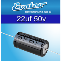 EVATCO 22uf 50v Axial Capacitors 5 pack