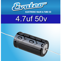 EVATCO 4.7uf 50v Axial Capacitors 5 pack