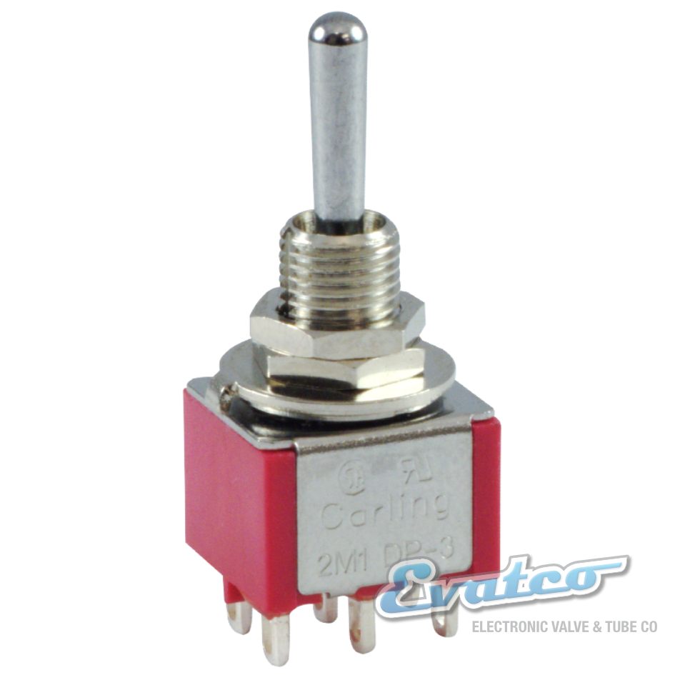 Carling Dpdt 3 Position Mini Toggle Switch On Off On
