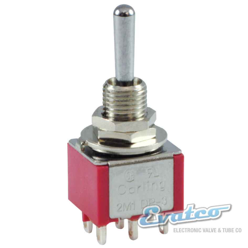 Carling Dpdt 3 Position Mini Toggle Switch On Off On Carling Dpdt 3 Position Mini Toggle Switch On Off On