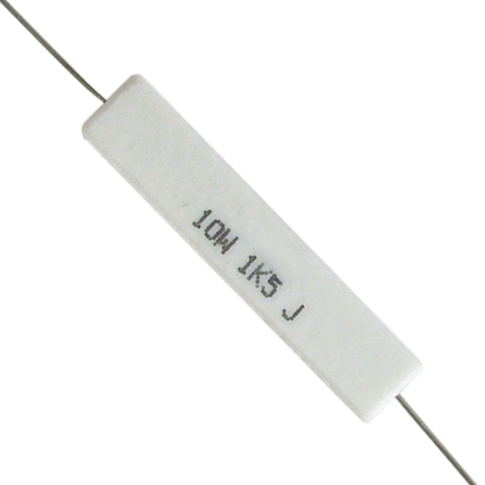 uxcell 20W 100 Ohm Power Resistor Ceramic Cement Resistor Axial Lead White 2pcs 
