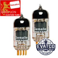 12AU7 ECC82 / B749 Genalex Gold Lion Gold Pin Matched Pair