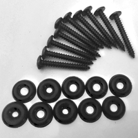 Black Cup Washer and Screw 10 Pack