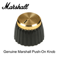 Marshall Push-On Knob Brown & Gold with Black Line