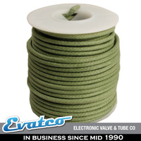 Green Vintage Look Solid Core Cloth Covered Wire