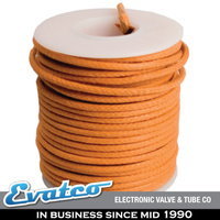 Orange Vintage Look Solid Core Cloth Covered Wire