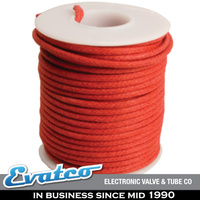 Red Vintage Look Solid Core Cloth Covered Wire