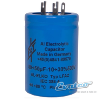 F&T 50+50uf  500v Dual Can Capacitor