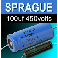Sprague 100uf 450v Capacitors