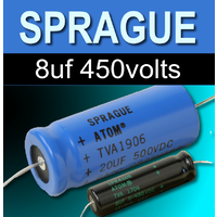 Sprague 8uf 450v Capacitors
