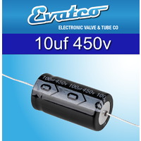 EVATCO 10uf 450v Axial Capacitors twin pack