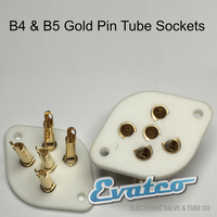 B4 & B5 Gold Pin Tube Sockets