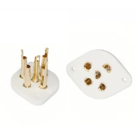 B4 & B5 Gold Pin Tube Sockets
