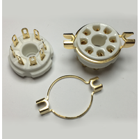 Octal Ceramic Socket Gold Pin