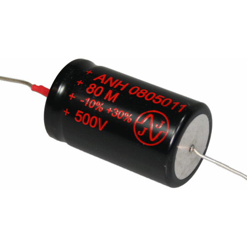 JJ Electronics 20uf 500v Electrolytic Axial Capacitor